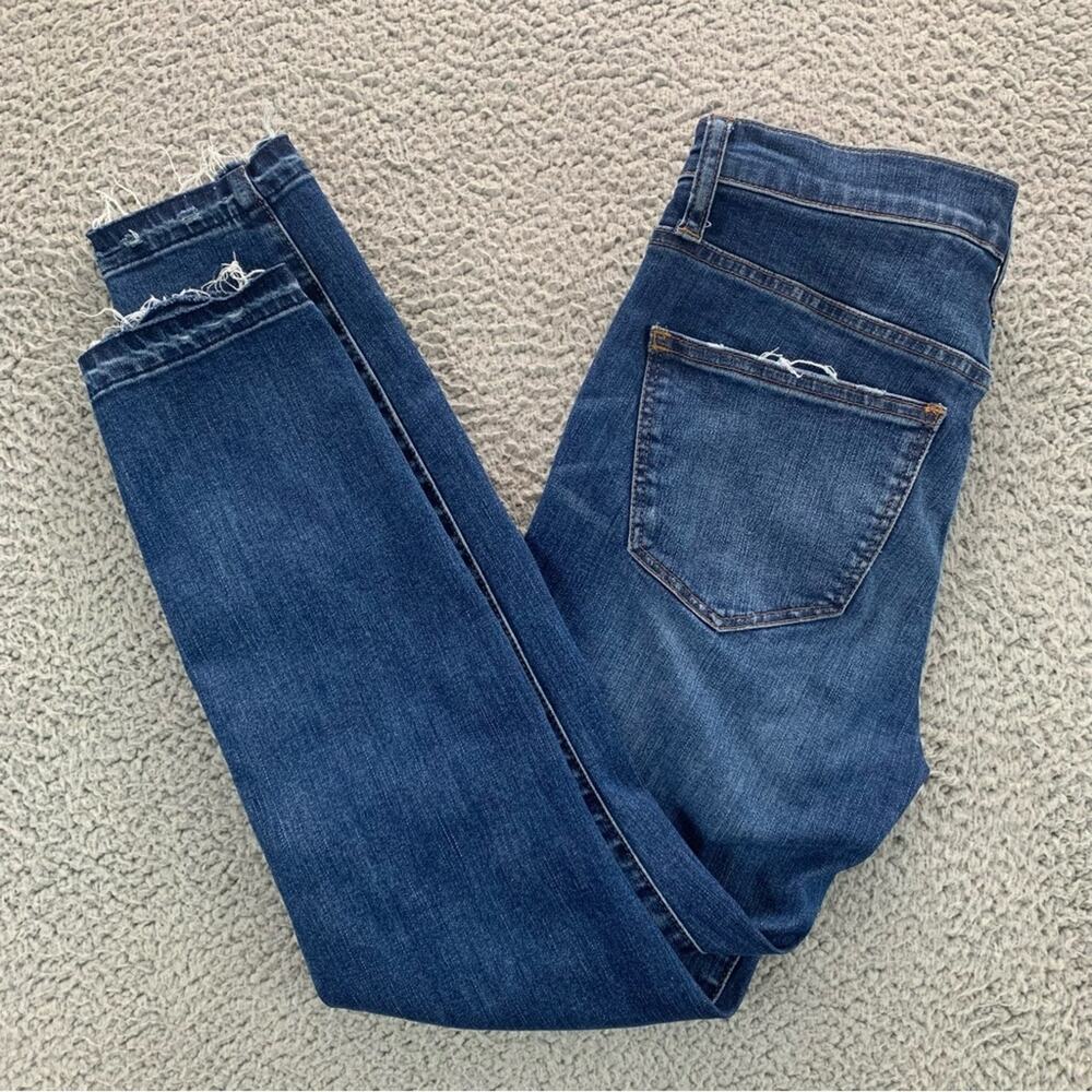 Madewell 10" High-Rise Skinny Button-Front Drop-Hem Women's Jeans  -  Size:  26 - Picture 5 of 16